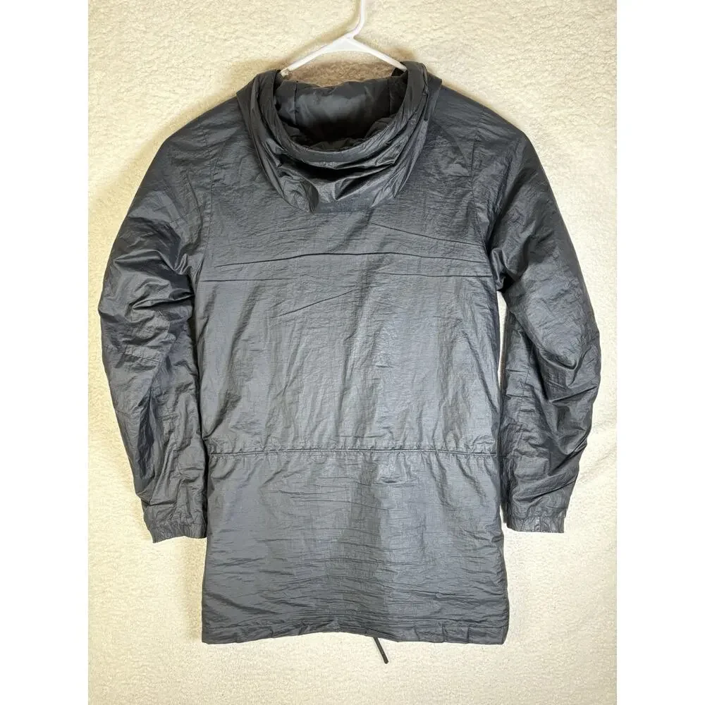 Nike Air Jordan Parka Jacket Mens Small Black Fly Hooded Primaloft Insulated Zip